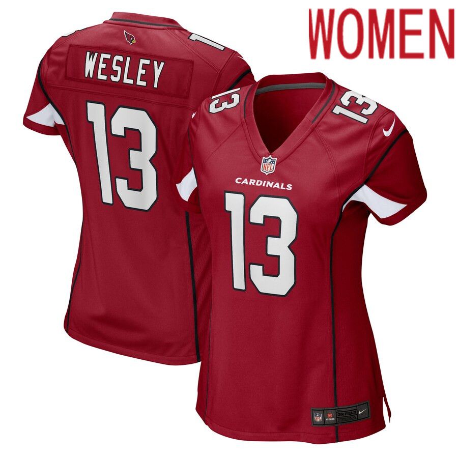 Women Arizona Cardinals 13 Antoine Wesley Nike Cardinal Game Player NFL Jersey